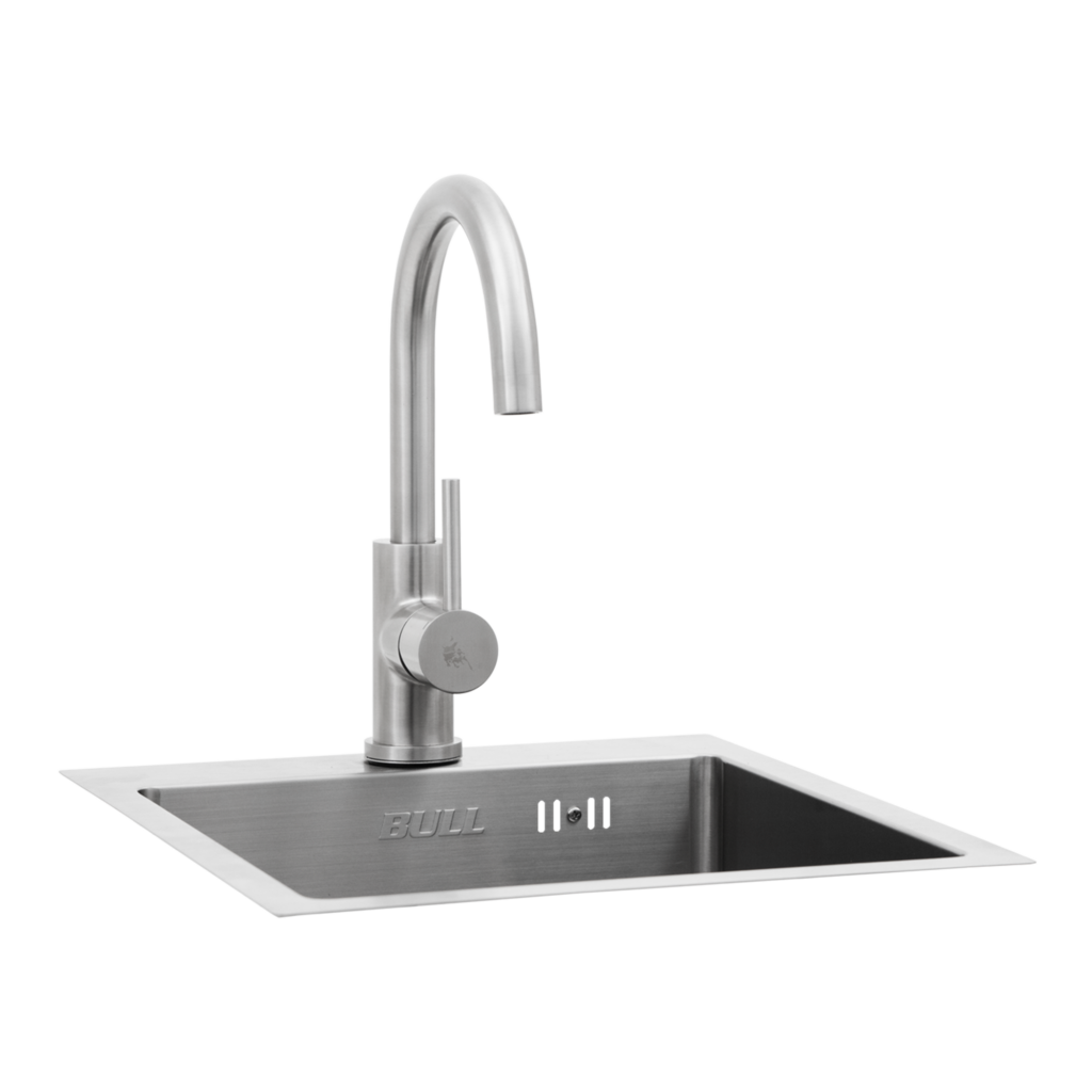 SMALL STAINLESS STEEL SINK AND FAUCET - BULL BBQ EU
